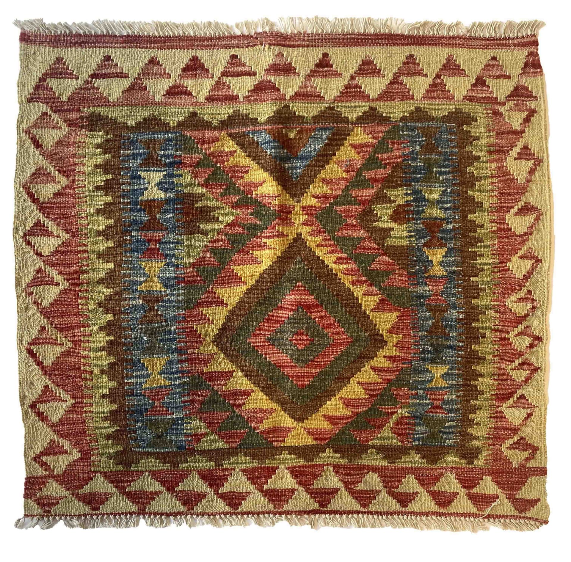 Kilim, Afghanistan, good condition, 94 x 101 cm - The carpet can only be viewed and collected at