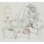 Claes Oldenburg (1929-2022), erotic motif, etching, signed and dated (19)77 lower right, numbered