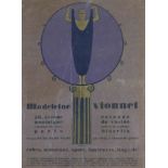 Kleines Art Déco Plakat um 1920