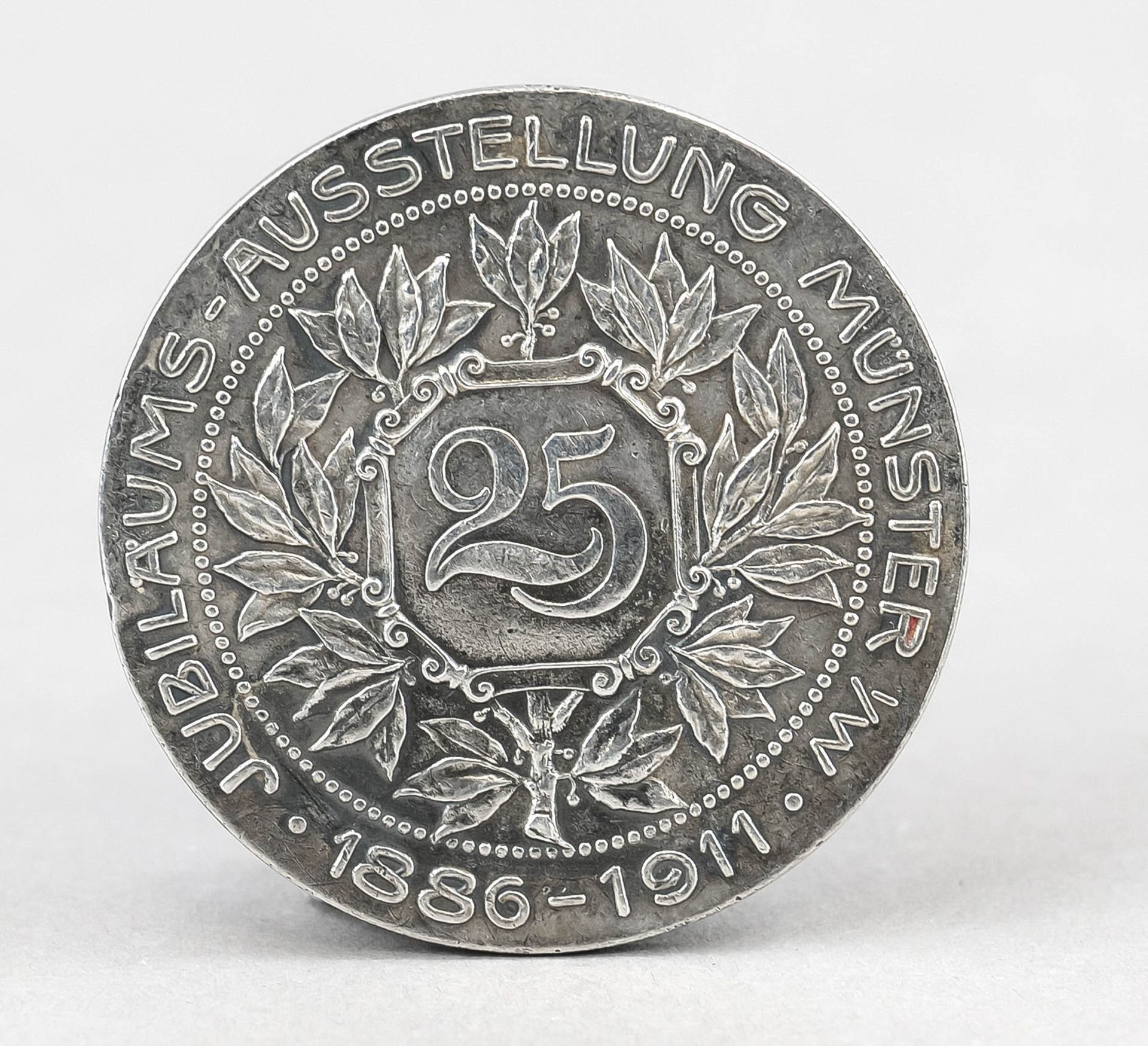 Silver medal 25th anniversary exhibition Münster - Verband Westfälischer Schumacher Innung 1886- - Image 2 of 2
