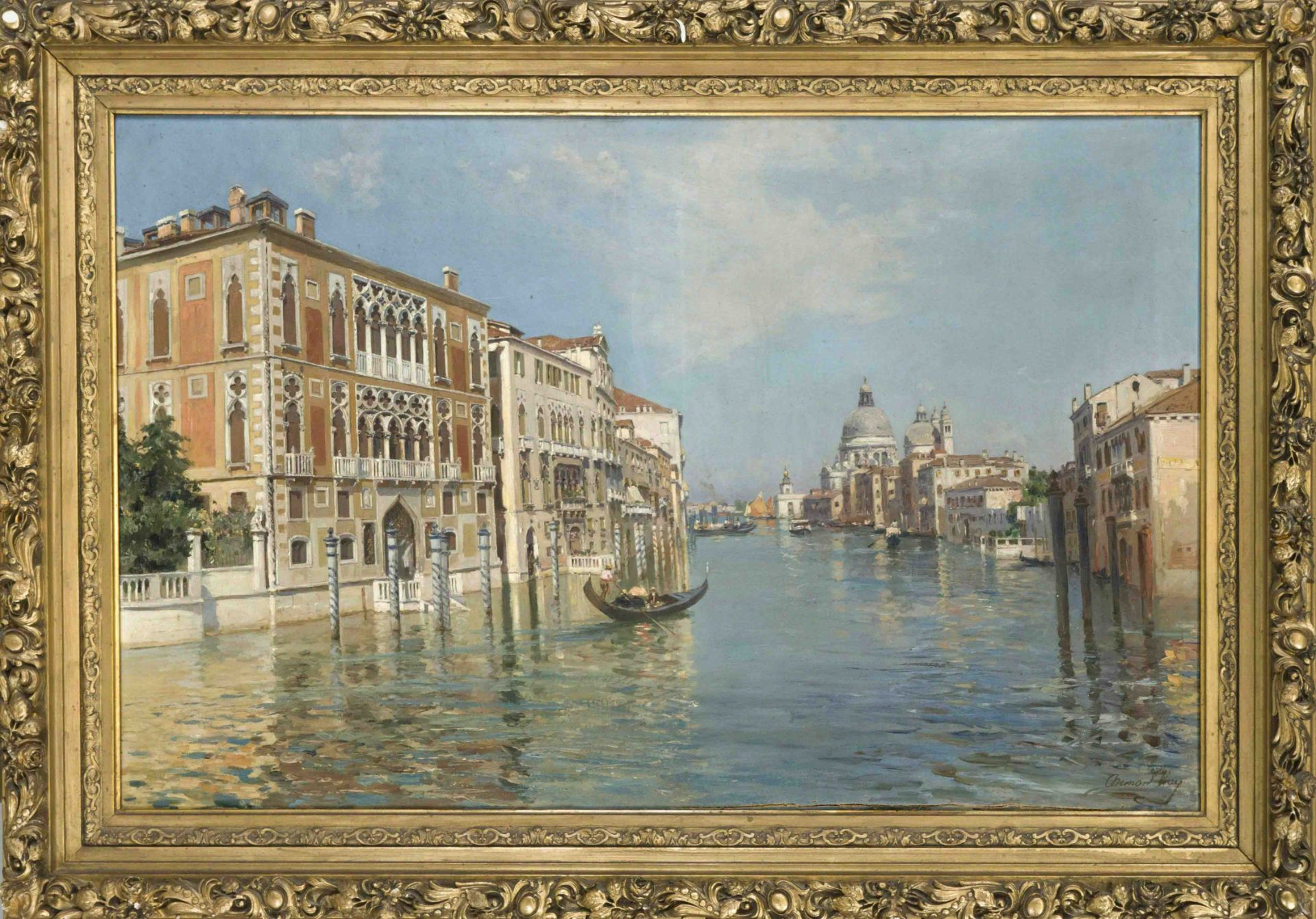 Bernardo (Bernard) Hay (1864-1931/34), The Grand Canal in Venice with a view of Santa Maria della