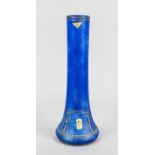 Studio glass vase, Czech Republic, 2nd half 20th century, round base, tapering, long straight