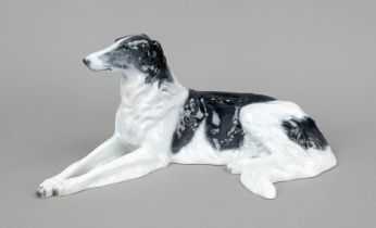 Large reclining Borzoi, Rosenthal, Selb, art department mark 1934-56, model no. K 200/2, designed by