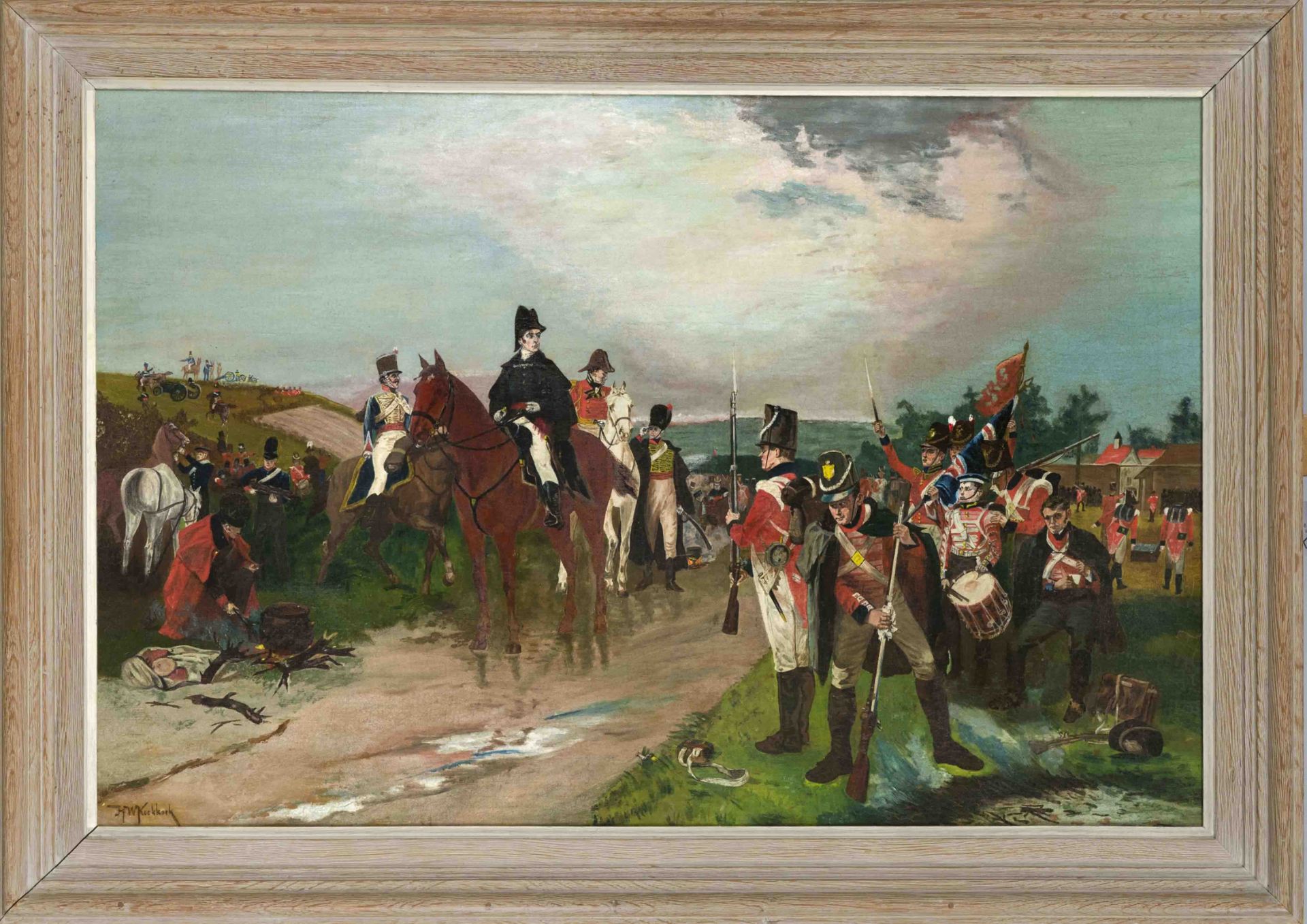 Hermanus Willem Koekkoek (1867-1929), ''The Morning of Waterloo'', copy after Robert Alexander