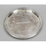 Round tray, German, 2nd half 20th century, maker's mark Koch & Bergfeld, Bremen, sterling silver