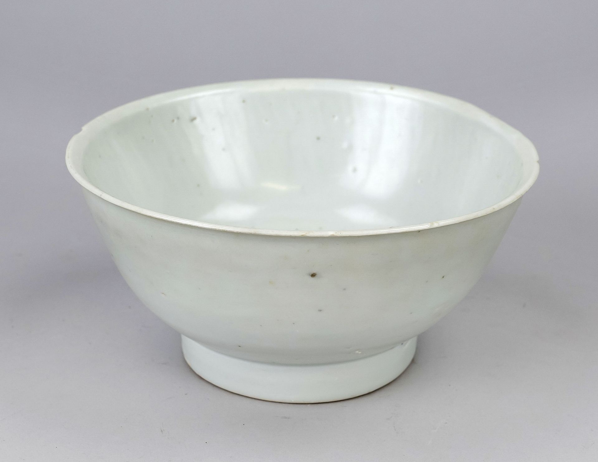 Large food bowl, China, Ming dynasty (1368-1644), 16th/17th century, porcelain with bluish