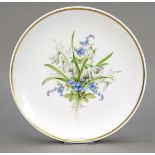 Wall plate, Meissen, year letter for 1997, 1st world, smooth shape, model no. 54601, polychrome