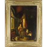 Gerrit Dou (1613-1675), copy after, ''The Young Mother'', anonymous 19th century copy after the