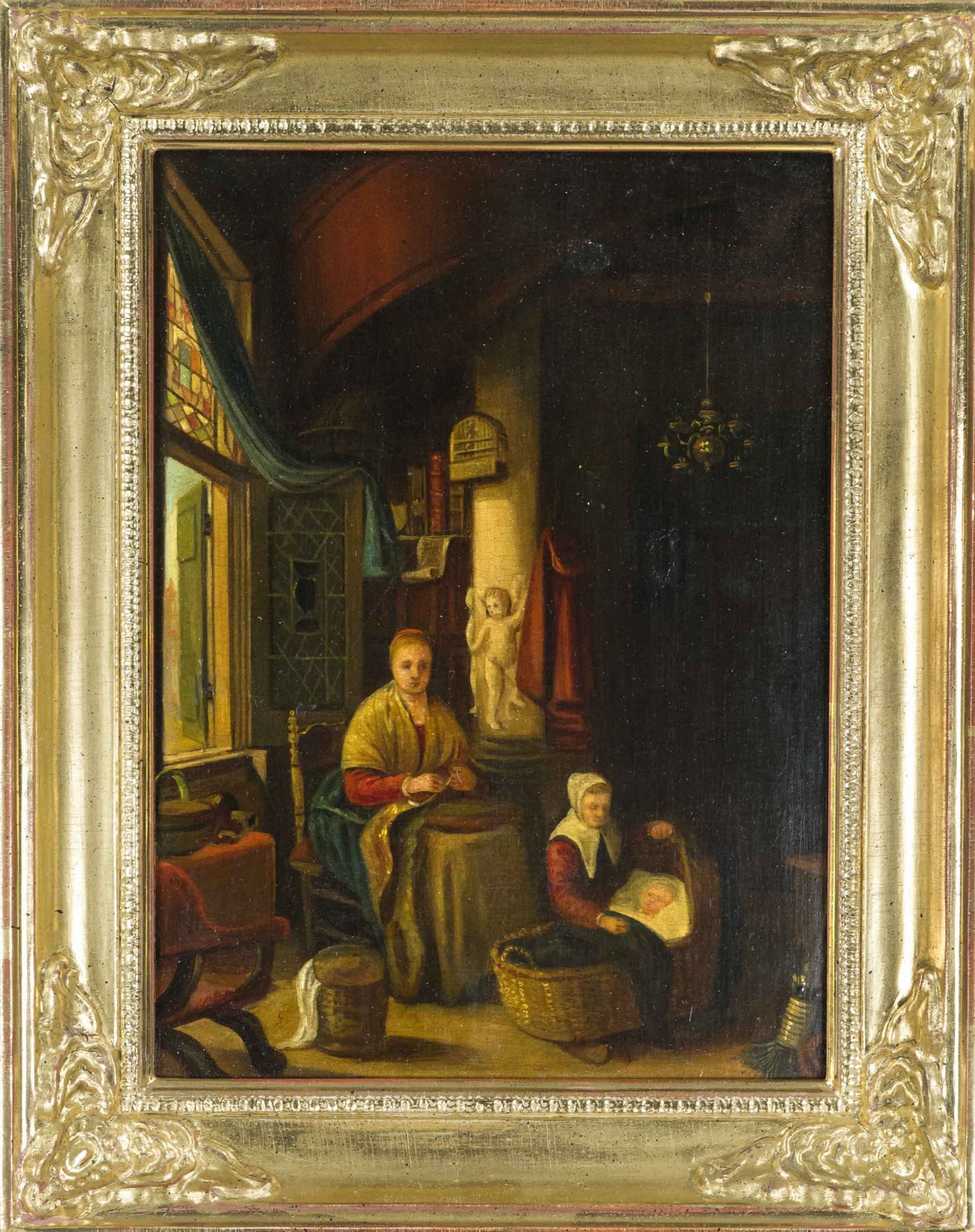 Gerrit Dou (1613-1675), copy after, ''The Young Mother'', anonymous 19th century copy after the