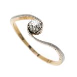 Altschliff-Diamant-Ring GG/WG 5