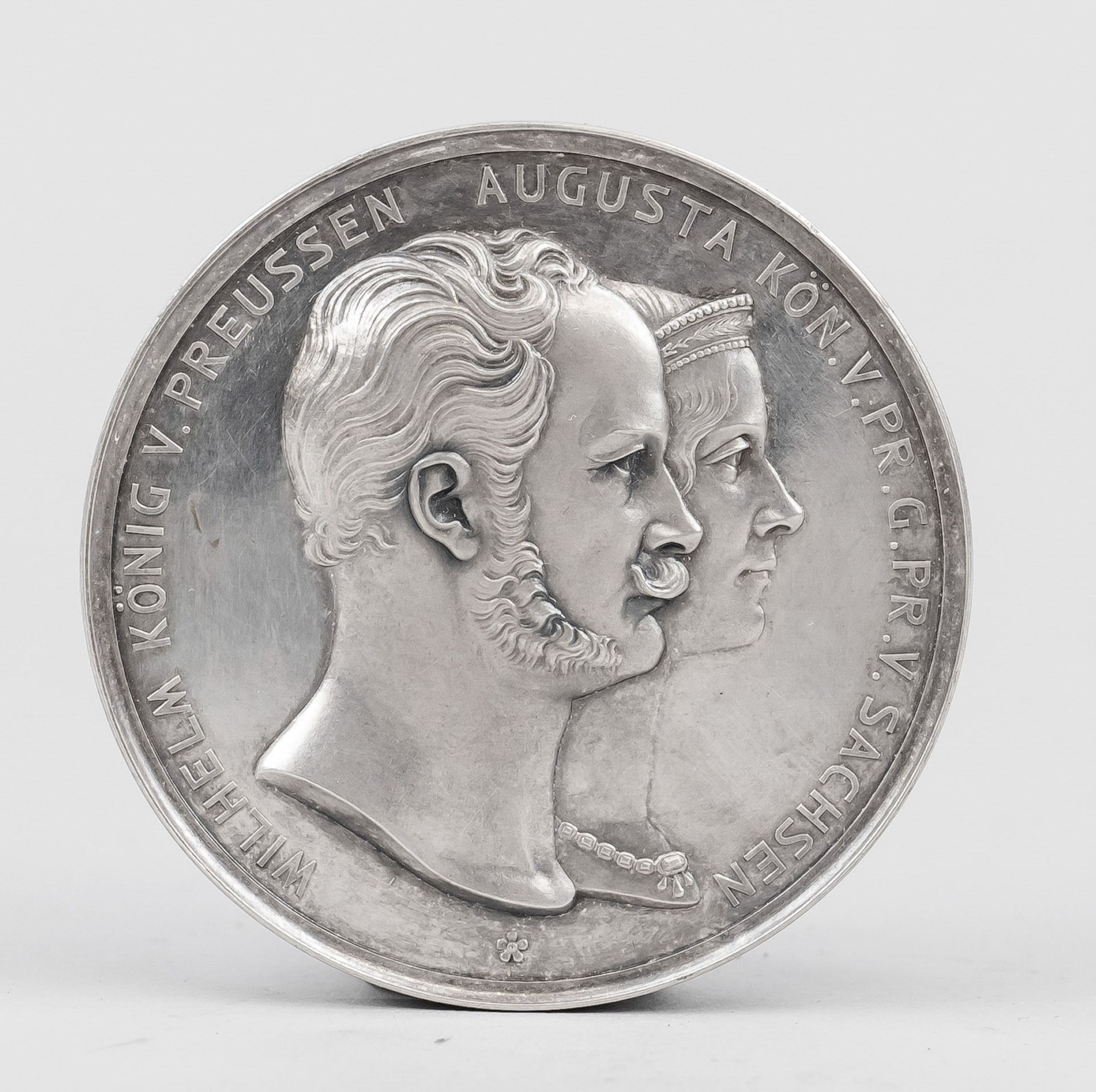 Commemorative medal for the silver wedding anniversary of Kaiser Wilhelm & Augusta in 1854, 19th