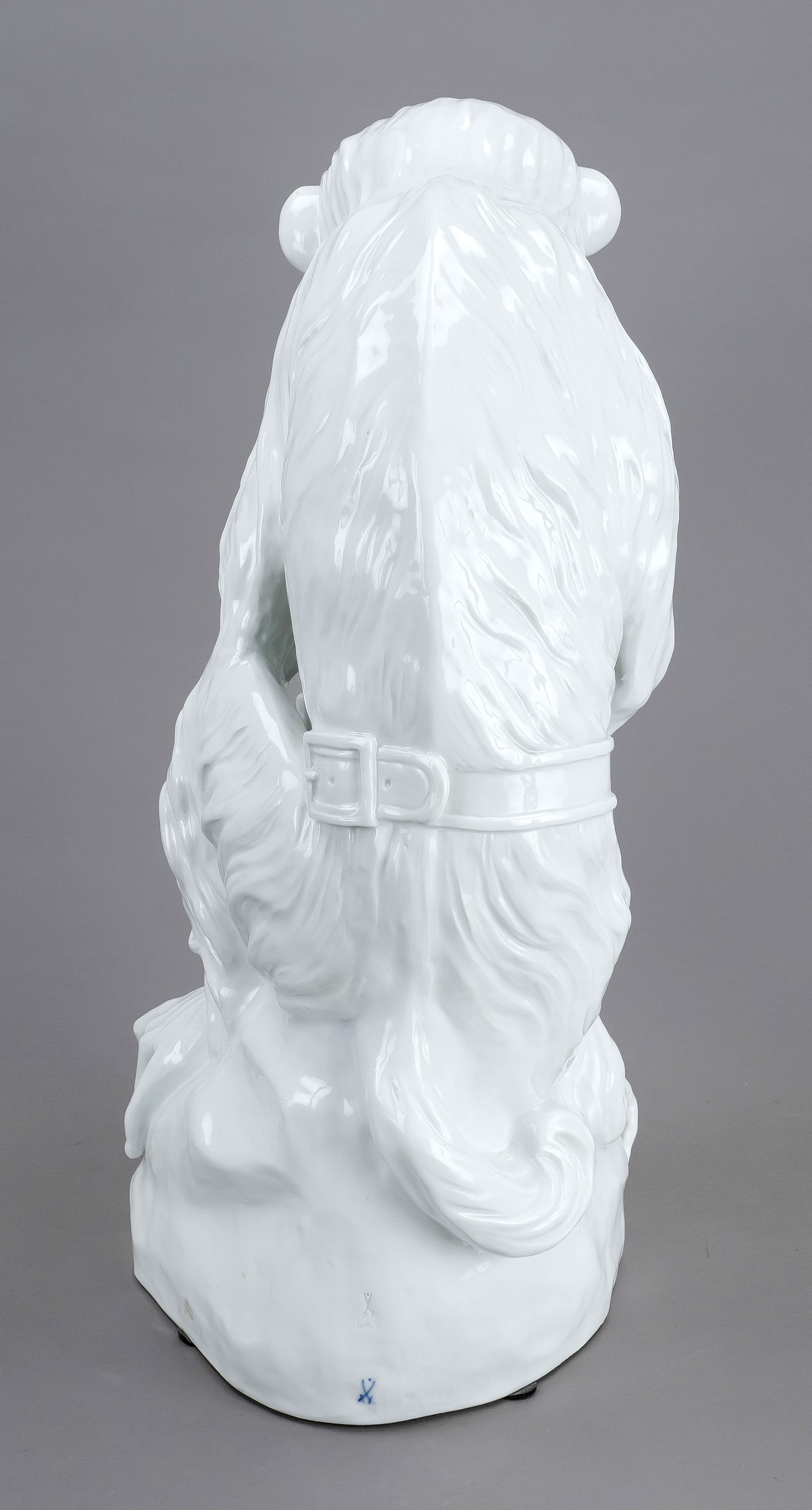 Monkey with young boy, Meissen, mark 1924-1934, designed by Johann Gottlieb Kirchner, model no. - Image 3 of 4