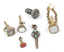 6 antike Taschenuhrschlüssel, 1