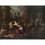 Italian Old Master, c. 1700, multi-figure scene of an early Christian martyr being rescued from