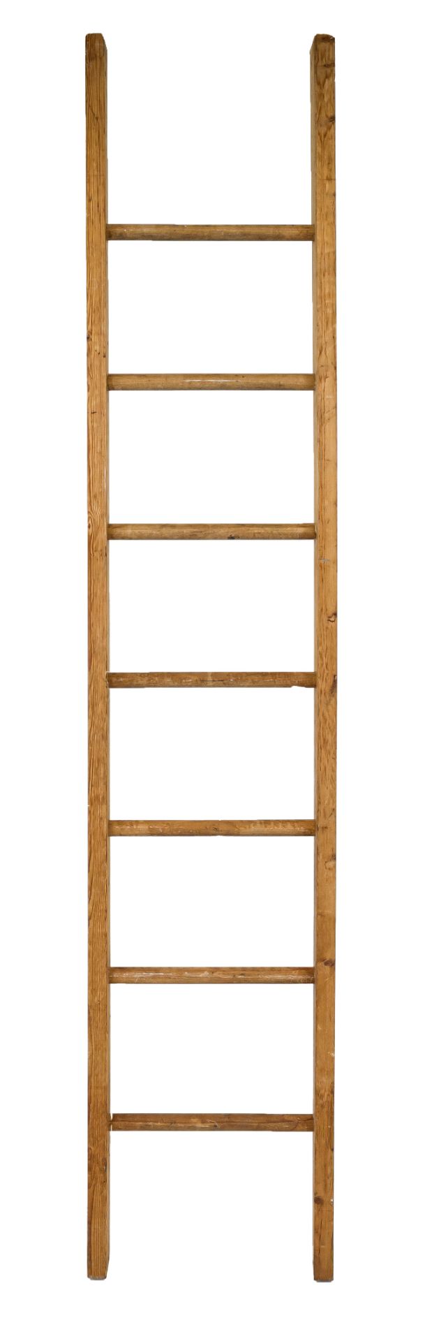 Sturdy ladder, 20th century, wood, slight signs of wear, h. 250/w. 50 cm