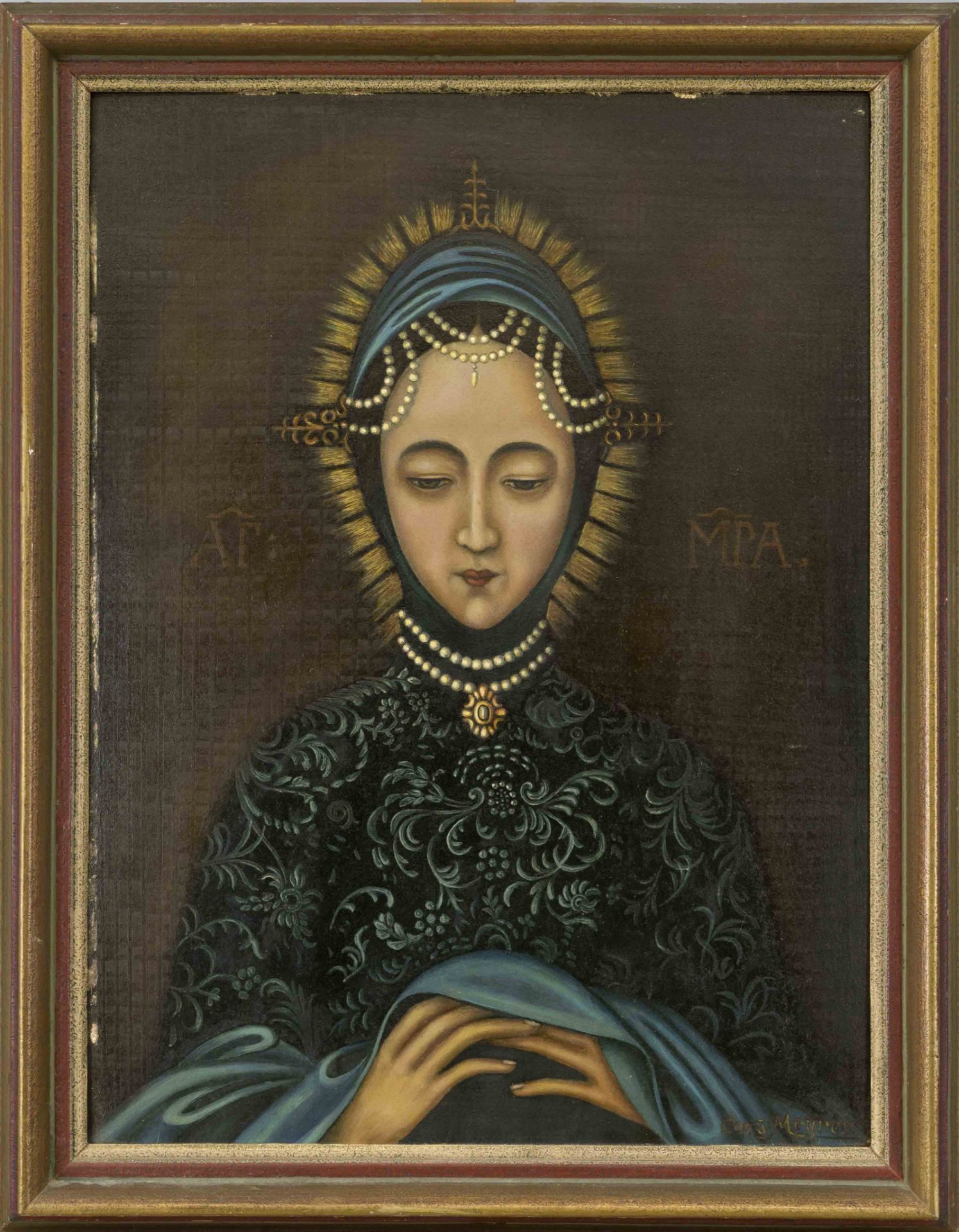 Miraculous Image of the Blessed Virgin Mary in St. Mathias in Trier, mid-20th century copy by J.