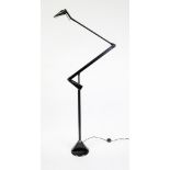 Gooseneck design lamp, Italy 20th/21st century, Lumina Mod. Zelig Terra, design W. Monici. Black