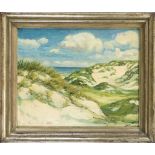 Paul Kurtz (1900-1988), Düsseldorf painter, Dunes on Sylt, oil on cardboard, signed lower left, 40 x