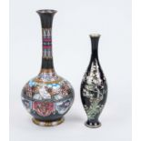 2 Cloisonné Vasen, Japan um 190