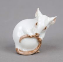 Nibbling mouse, Bing & Gröndahl. 20th century, designed by Jens Peter Dahl-Jensen c. 1915, model no.