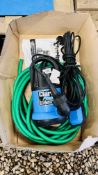 A CLARKE SUBMERSIBLE WATER PUMP WITH INSTRUCTIONS - SOLD AS SEEN.