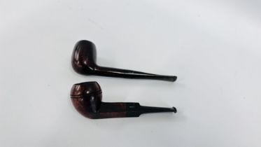 2 VINTAGE PIPES TO INCLUDE IMPERIAL L D BRUYERS LONDON AND DR PLUMB EXTRA.
