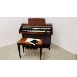 HAMMOND VS 450 ELECTRIC ORGAN AND MUSIC STOOL SUPPLIED BY A.