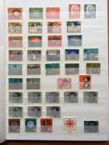 STAMPS: GERMANY BUNDESPOST AND BERLIN MNH AND USED COLLECTIONS IN FIVE STOCKBOOKS.