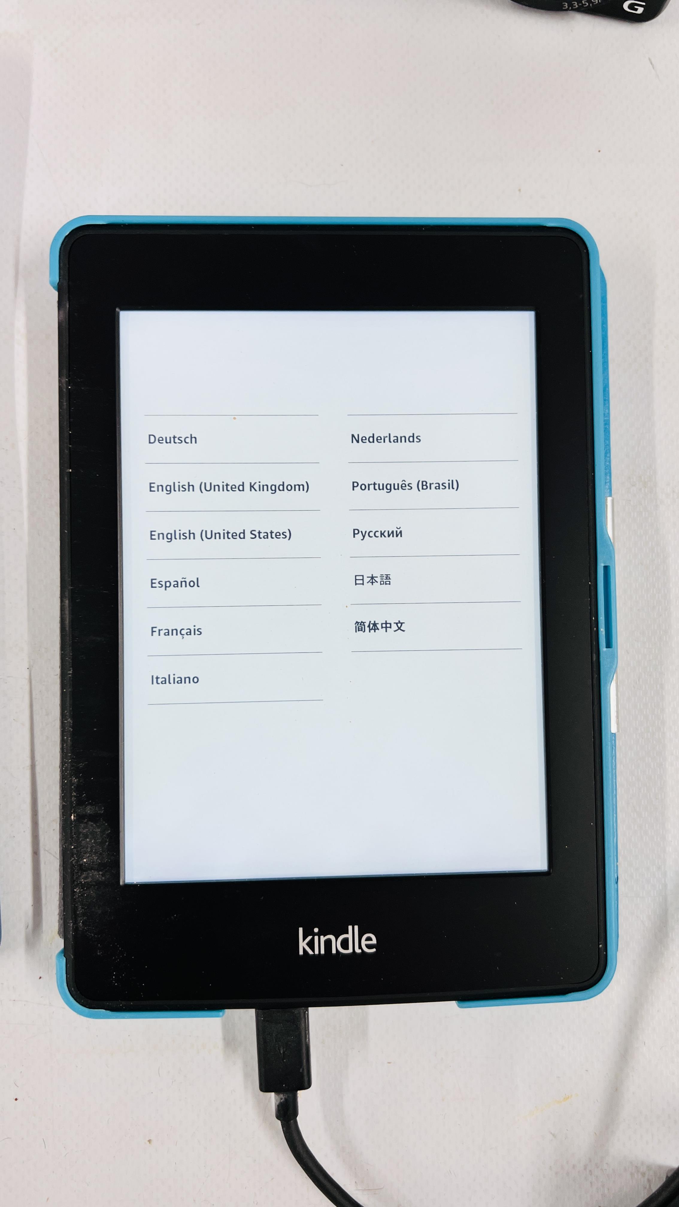 AMAZON KINDLE FIRE TABLET WITH CHARGER MODEL HD8, KINDLE DIGITAL READER WITH CASE AND CHARGER, - Image 2 of 6