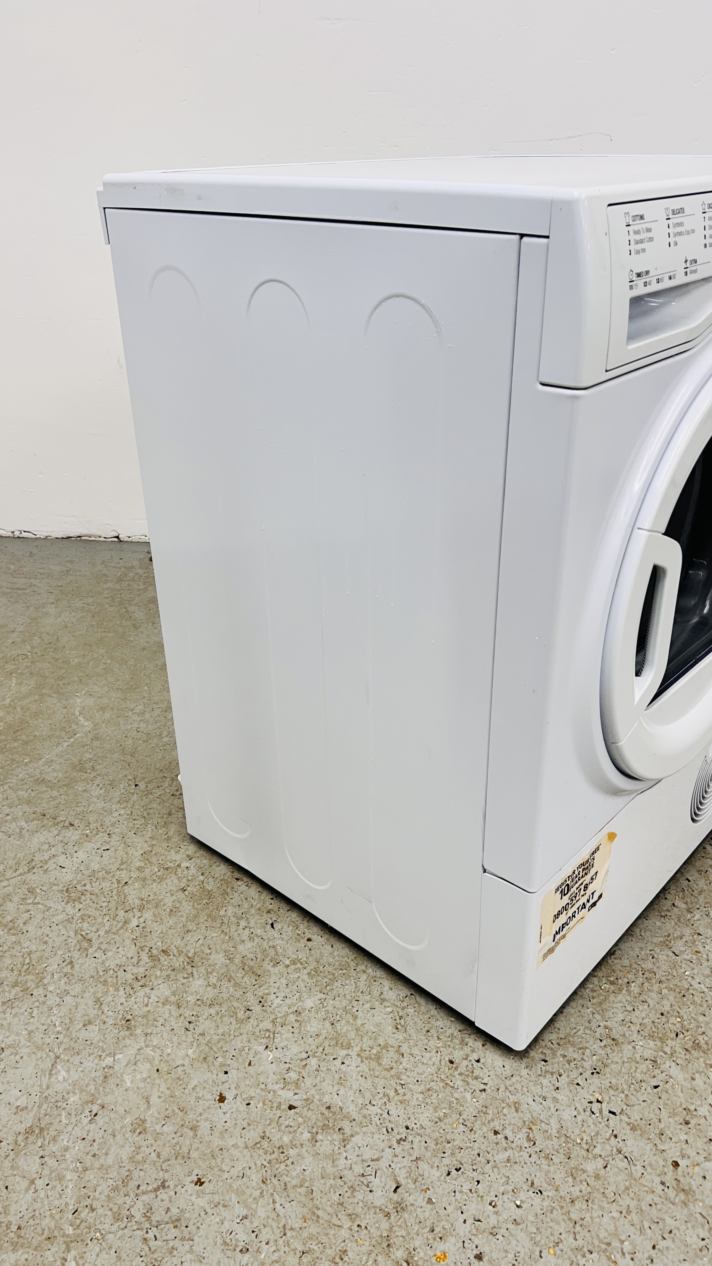 A HOTPOINT 8KG AQUARIUS CONDENSER TUMBLE DRYER - SOLD AS SEEN. - Image 7 of 7