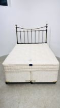 A DOUBLE DIVAN BED WITH HYPNOS 'SAVOY' MATTRESS,