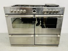 STOVES STAINLESS STEEL MAINS GAS COOKING RANGE, W 1100CM - TRADE SALE ONLY.