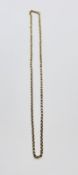 A 9CT GOLD BELCHER CHAIN L 46CM.