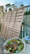AS NEW GRANGE 6FT X 6FT TREATED FEATHER EDGE FENCING PANEL.