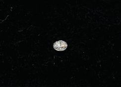 A "DEBEERS" SINGLE BRILLIANT CUT DIAMOND, THE SPREAD APPROX 3.