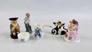 A GROUP OF DECORATIVE CERAMICS TO INCLUDE GOEBEL ROSINA WACHTMEISTER CATS,