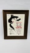 A FRAMED NORWICH THEATRE ROYAL SIGNED JOAN COLLINS ADVERTISING POSTER 30CM X 42CM.