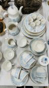 A HAMPTON COURT DINNER SERVICE ENGLISH CHINA ROYAL DOULTON APPROX 58 PIECES ALONG WITH A WEDGEWOOD