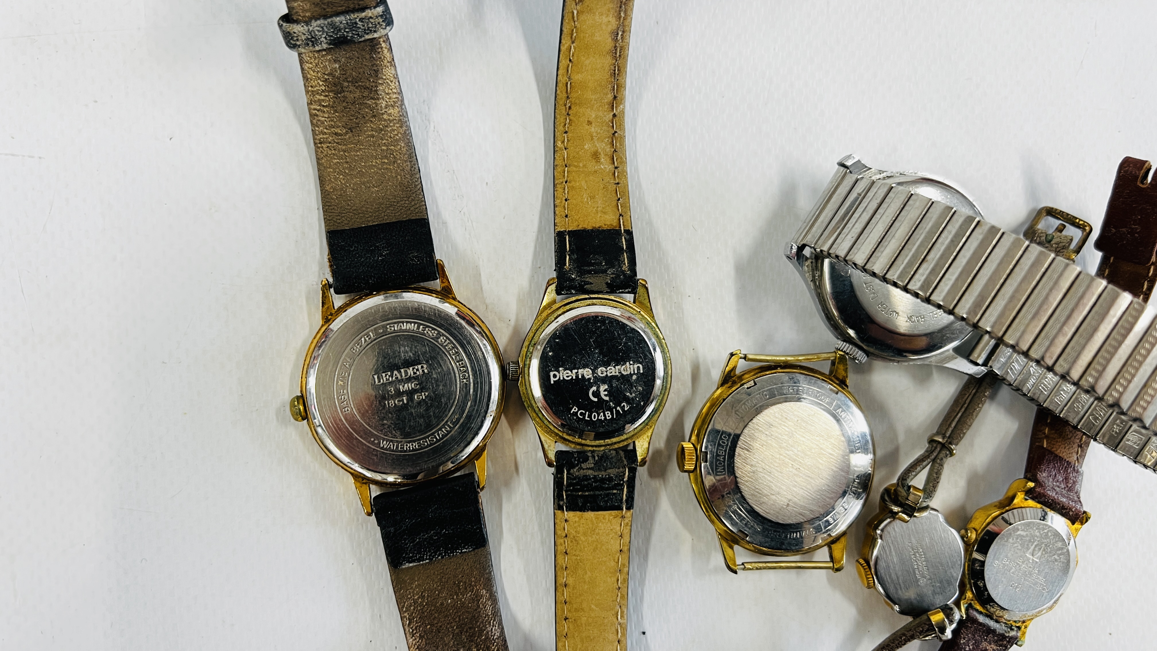 A GROUP OF VINTAGE WATCHES TO INCLUDE EXAMPLES MARKED CORVETTE, INGERSOLL & ORIS ETC. - Image 6 of 7