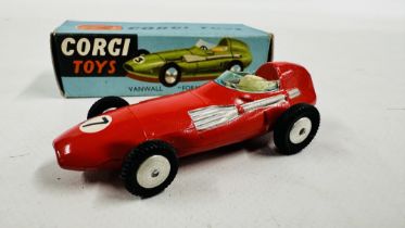 A BOXED VINTAGE CORGI DIE-CAST MODEL VEHICLE VANWALL "FORMULA/GRAND PRIX" 150.