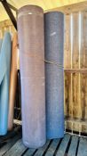 3 X 2M WIDE PART ROLLS OF CONTRACT CARPETING (VARIOUS COLOURS BLUE / PURPLE).