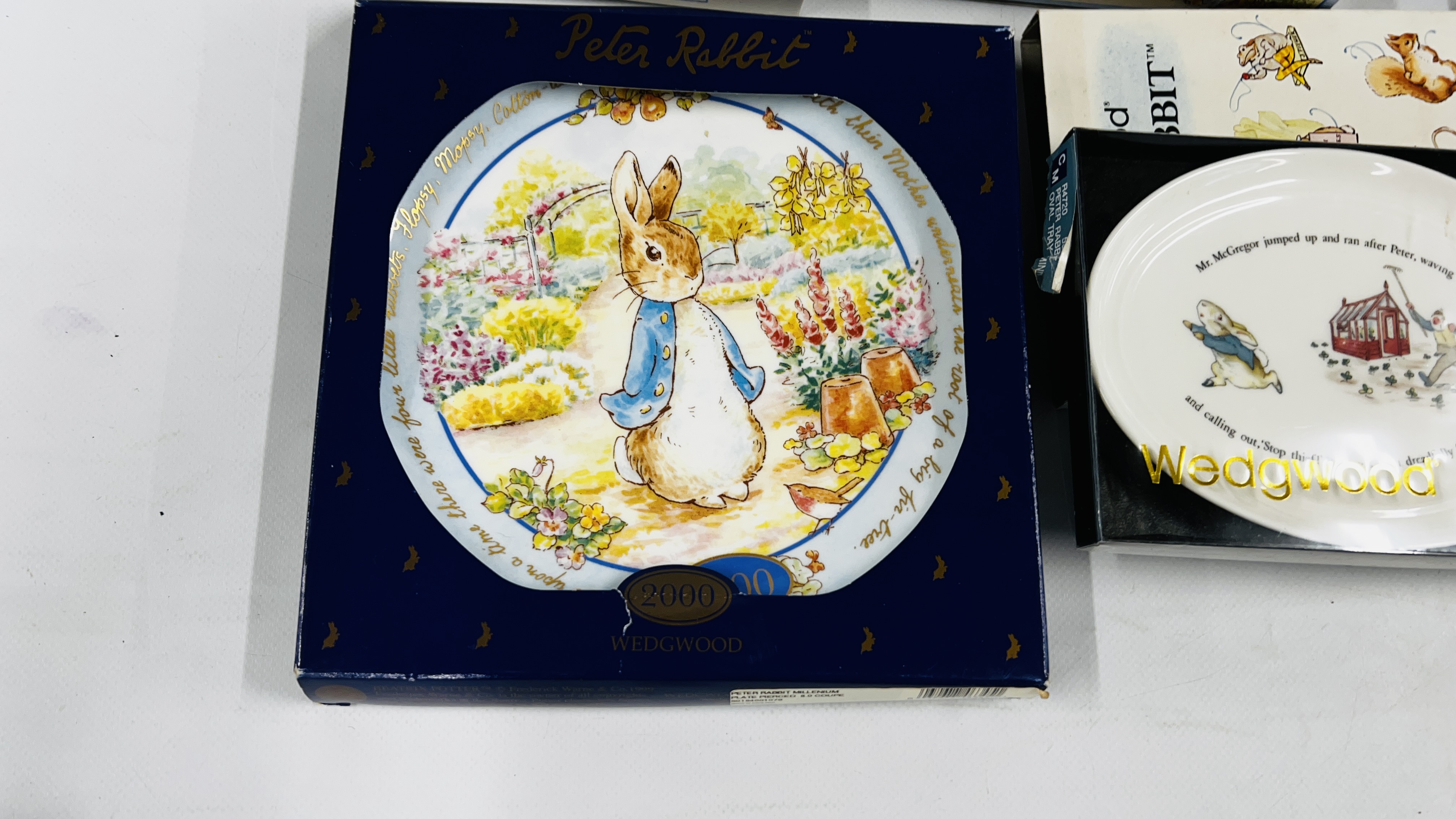 AN EXTENSIVE COLLECTION OF WEDGEWOOD BEATRIX POTTER AND PETER RABBIT CERAMICS TO INCLUDE PLATES, - Image 2 of 11