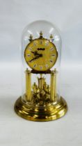 A GERMAN ANNIVERSARY CLOCK MARKED SCHATS, H 29CM.