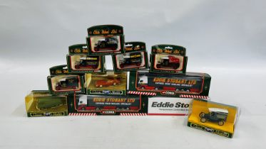 EIGHT BOXED EDDIE STOBART LTD DIE-CAST VEHICLES TO INCLUDE CORGI ALONG WITH THREE FURTHER BOXED