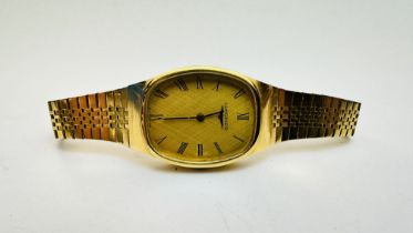 A VINTAGE LADIES WRIST WATCH MARKED LONGINES A/F (WINDER NOT PRESENT).