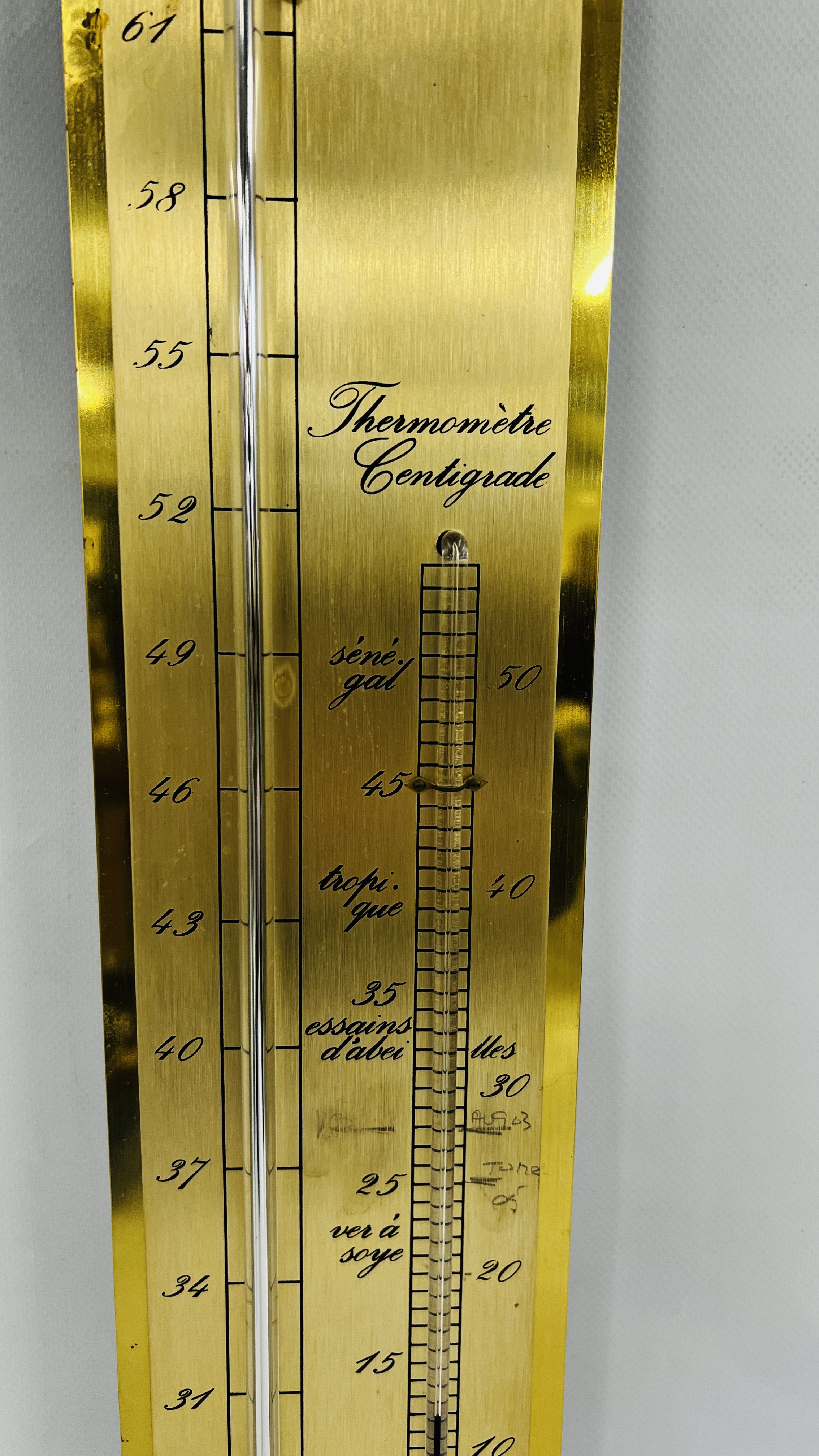 A MODERN MERCURY BAROMETER HEIGHT 99CM. - Image 3 of 5