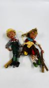 TWO VINTAGE PELHAM PUPPETS TOO INCLUDE "HANSEL" & "GRETTELL".