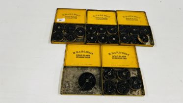 A COLLECTION OF 23 VINTAGE 9.5MM "BABY FILMS" IN ORIGINAL VINTAGE GOLD FLAKE CIGARETTE TINS.