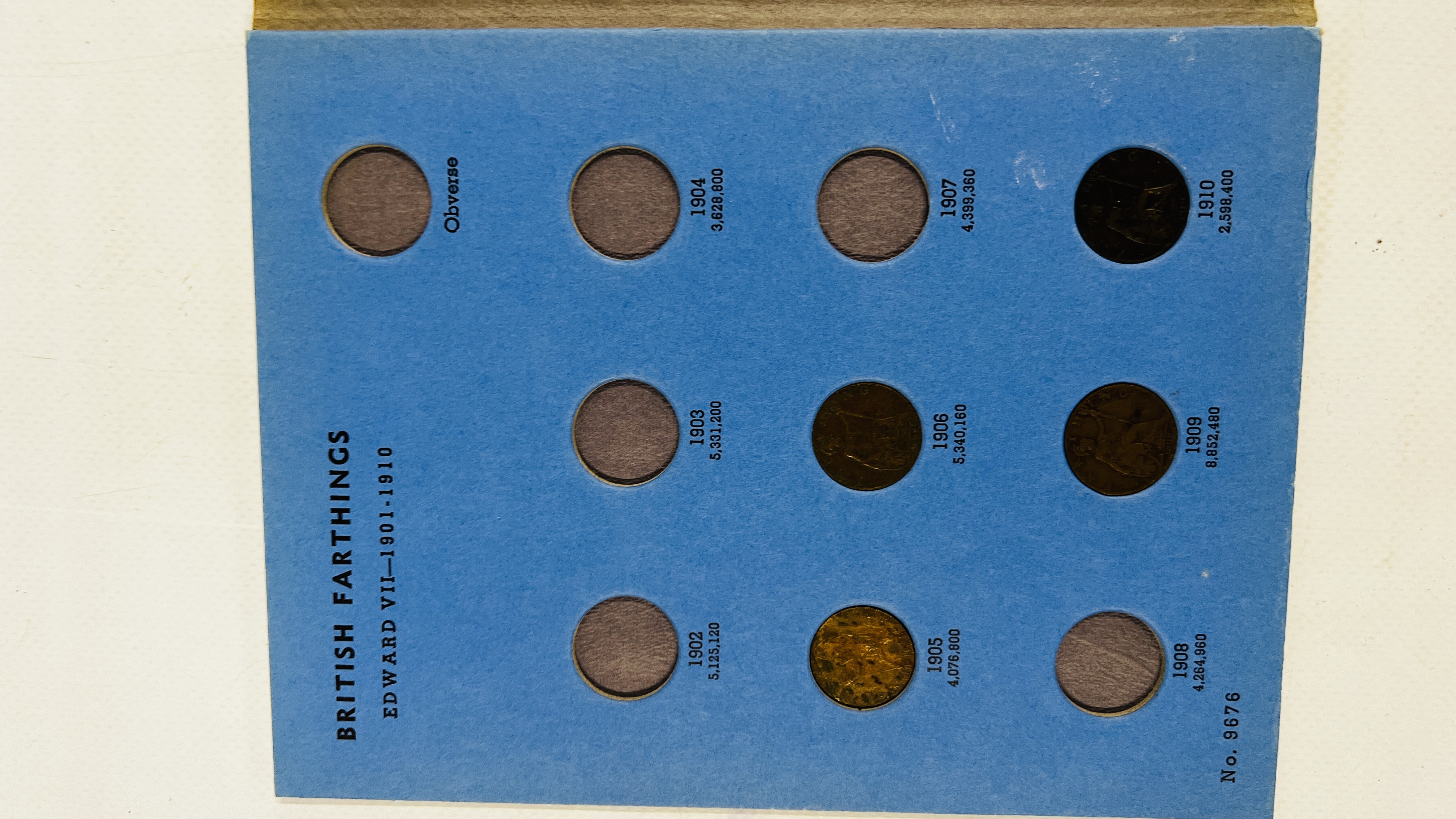 A BLUE TUB CONTAINING QUANTITY OF COIN SETS AND MEDALLIONS. - Image 9 of 11