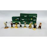 A COLLECTION OF 8 JOHN BESWICK CAT ORCHESTRA MUSICAL CATS IN ORIGINAL BOXES.